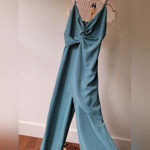 NWOT Zara Green Jumpsuit Size XS